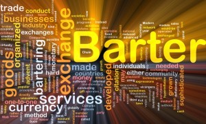 Barter background concept glowing Barter background concept glowing